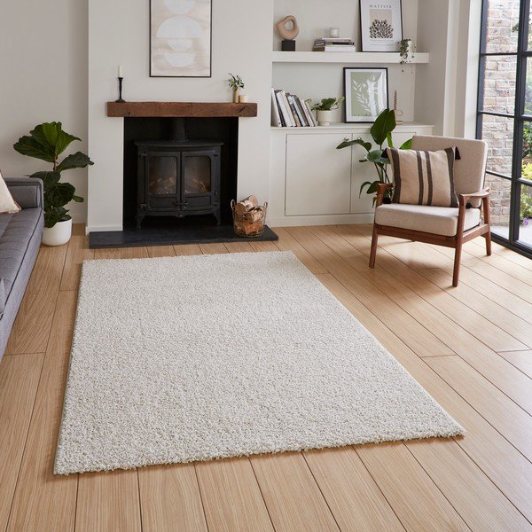 Krémový pratelný koberec z recyklovaných vláken 80x150 cm Bali – Think Rugs-image-1