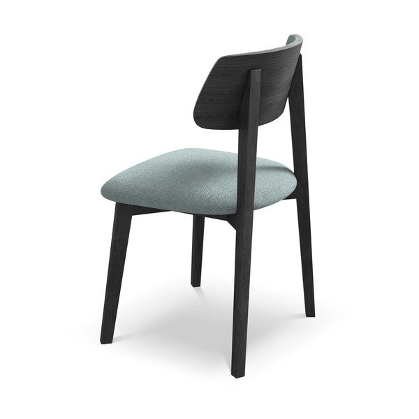 Modrá jídelní židle z masivního dřeva Niu – Makamii-image-3