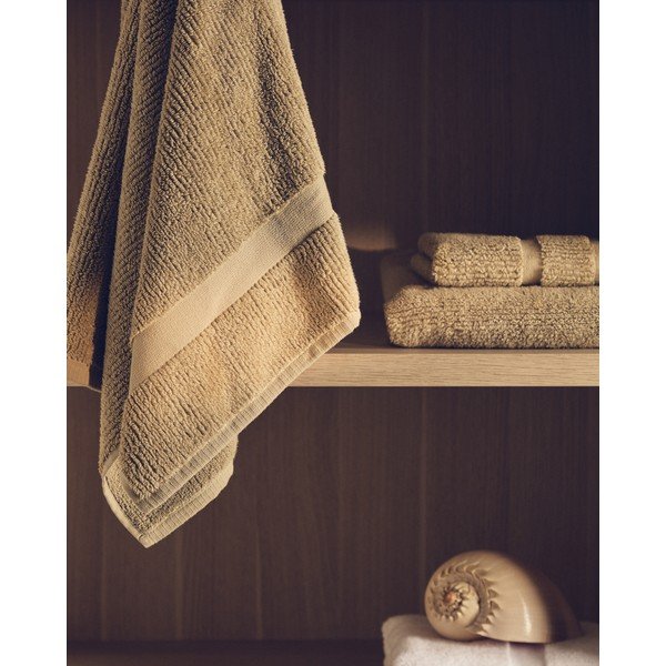 Zelený froté bavlněný ručník 50x90 cm Olvira – Kave Home-image-2