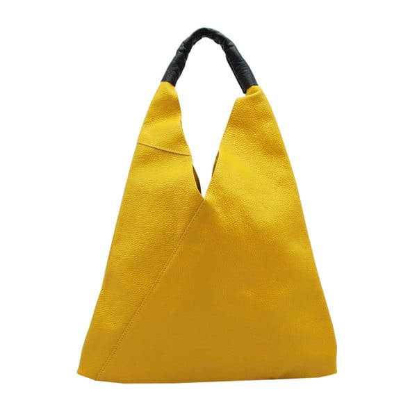 Žlutá kabelka z pravé kůže Andrea Cardone Karula