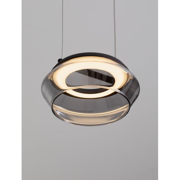Matně černé skleněné LED závěsné svítidlo ø 14 cm Jailyn – Nova Luce-image-1