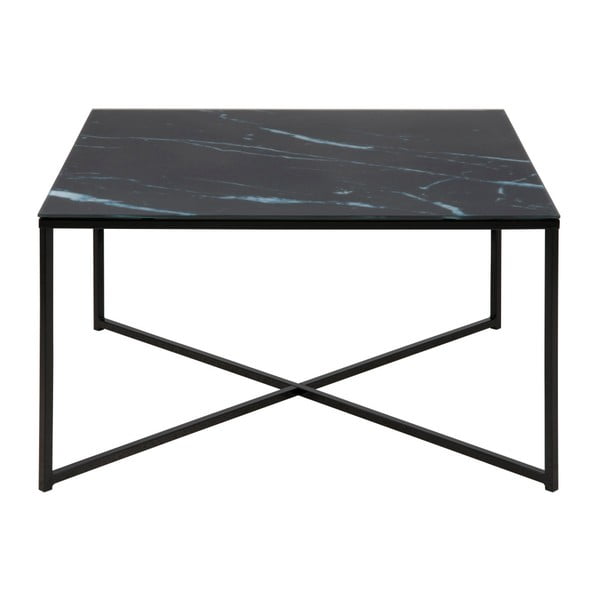 Černý konferenční stolek 80x80 cm Alisma - Actona