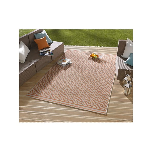 Koberec vhodný i na ven Raute 200x290 cm, korálový-image-3