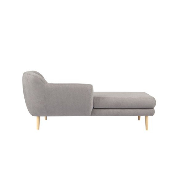 Světle šedá pohovka s lenoškou na pravé straně Mazzini Sofas Sardaigne-image-1