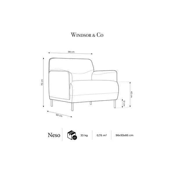 Růžové křeslo Windsor & Co Sofas Neso-image-4