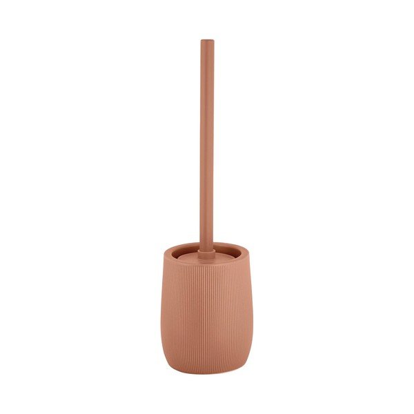 Hnědá keramická WC štětka Fablo – Wenko