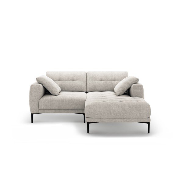 Béžová rohová pohovka (pravý roh/s lenoškou) Bemy – Micadoni 