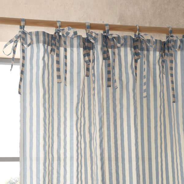 Modrá záclona 140x183 cm Zanzibar Stripe – Pineapple Elephant