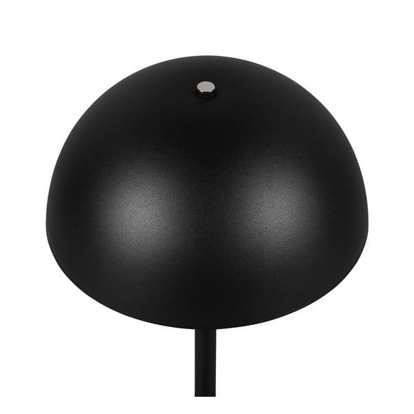 Matně černá LED stolní lampa s kovovým stínidlem (výška 21 cm) Munoz – Trio-image-3