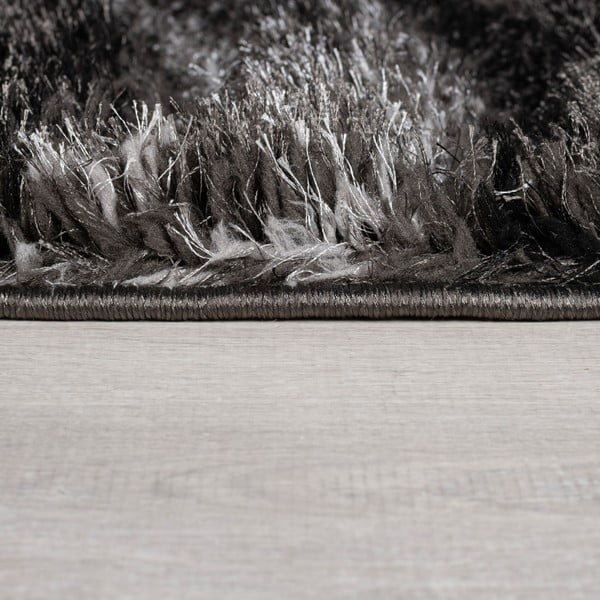 Černo-šedý ručně tkaný koberec z recyklovaných vláken 80x150 cm Velvet – Flair Rugs-image-4