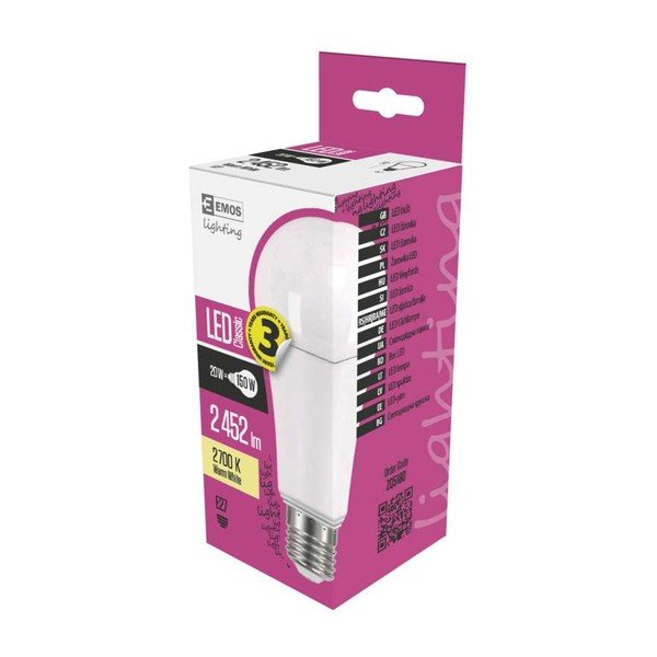 LED žárovka E27, 20 W, 230 V - EMOS-image-1