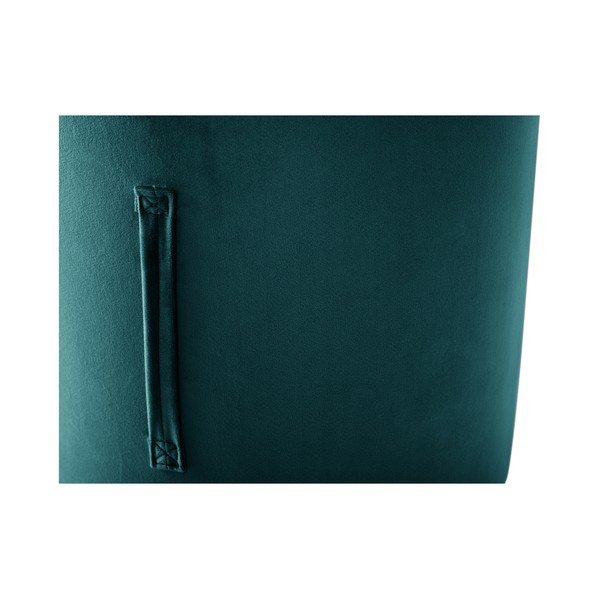 Petrolejově modrý puf Mazzini Sofas Fiore, ⌀ 40 cm-image-3