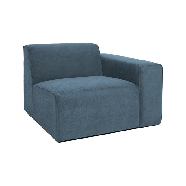 Modrý manšestrový modul pohovky (pravý roh) Sting – Scandic-image-1