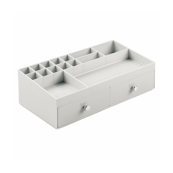 Bílý organizér se 2 zásuvkami InterDesign Cosmetic Plus-image-3