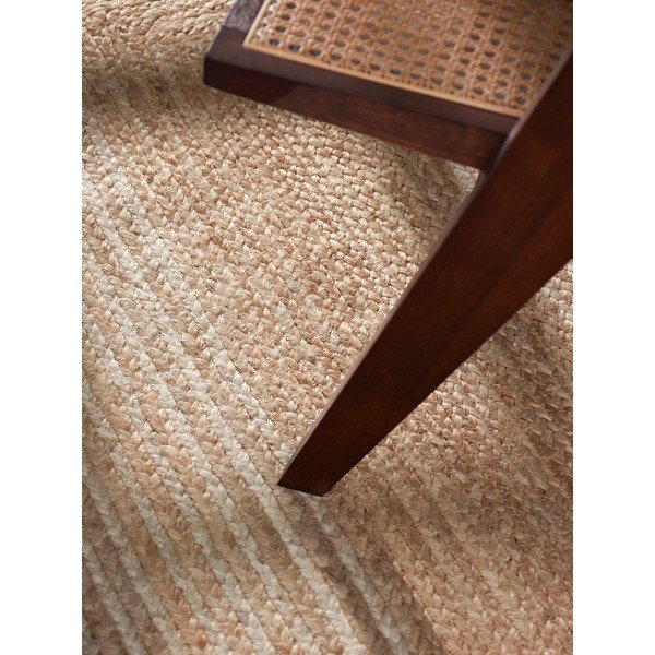 Oboustranný/ručně tkaný jutový běhoun v přírodní barvě/ve světle přírodní barvě 80x300 cm Juno – Hanse Home-image-2