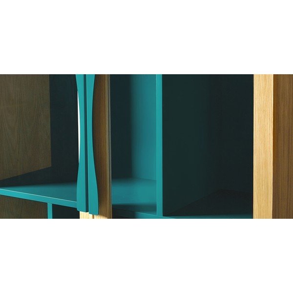 Tyrkysově modrá vitrína Woodman Avon-image-1