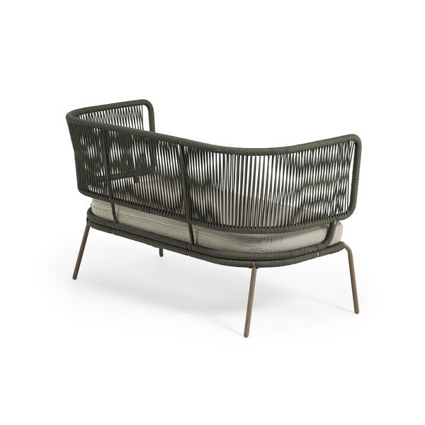 Zelená zahradní pohovka s ocelovou konstrukcí Kave Home Nadin-image-3