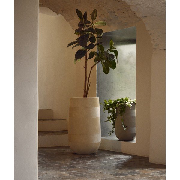 Obaly na květináče v sadě 2 ks z cementu ø 45 cm Tival – Kave Home-image-1