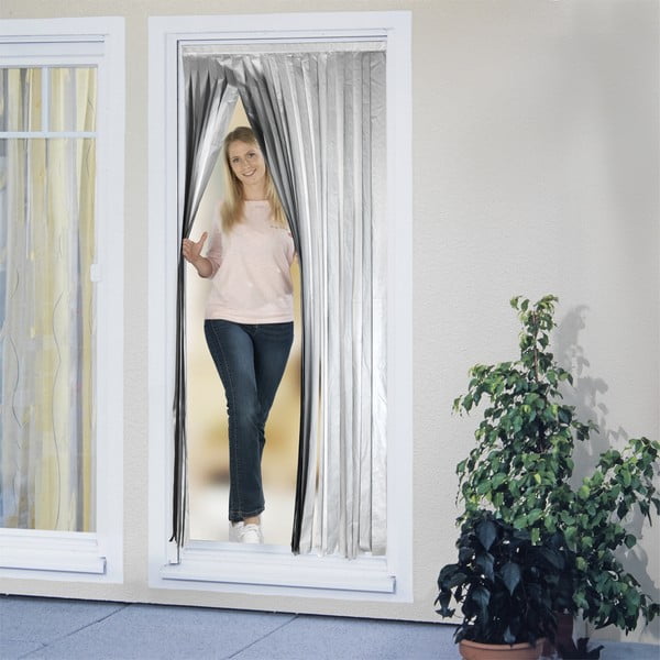 Termo závěs do dveří v černo-stříbrné barvě 90x200 cm – Maximex-image-3