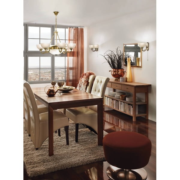 Závěsné svítidlo v bílé a zlaté barvě se skleněným stínidlem ø 74 cm SAVOY – EGLO-image-1