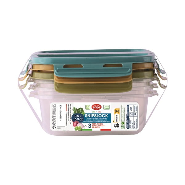 Potravinové krabičky v sadě 3 ks Snipslock – Snips-image-2