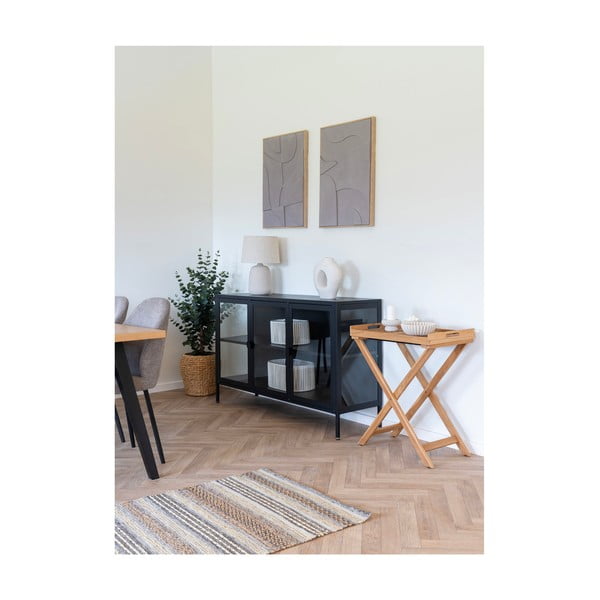 Krémová stolní lampa s textilním stínidlem (výška 47 cm) Croft – House Nordic-image-3