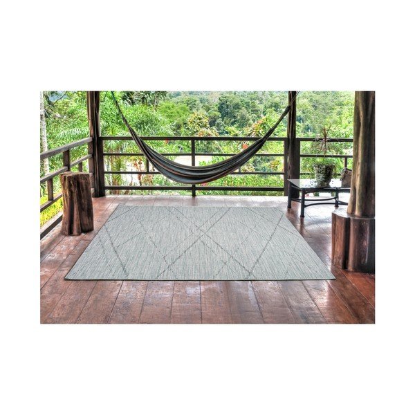 Modrošedý venkovní koberec Universal Weave Cassita, 77 x 150 cm-image-2