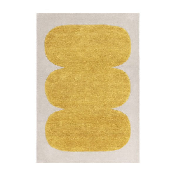Okrově žlutý ručně tkaný vlněný koberec 200x290 cm Canvas – Asiatic Carpets