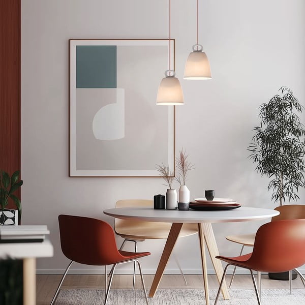 Bílé závěsné svítidlo s keramickým stínidlem Sewilla – Candellux Lighting-image-1