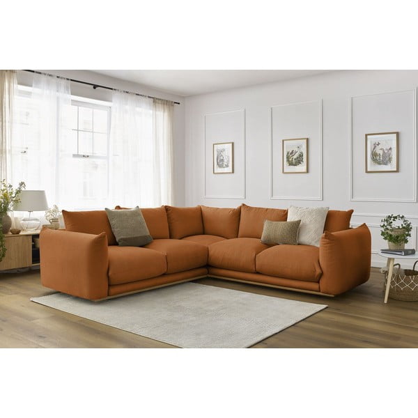 Oranžová rohová pohovka Ernest – Bobochic Paris-image-1