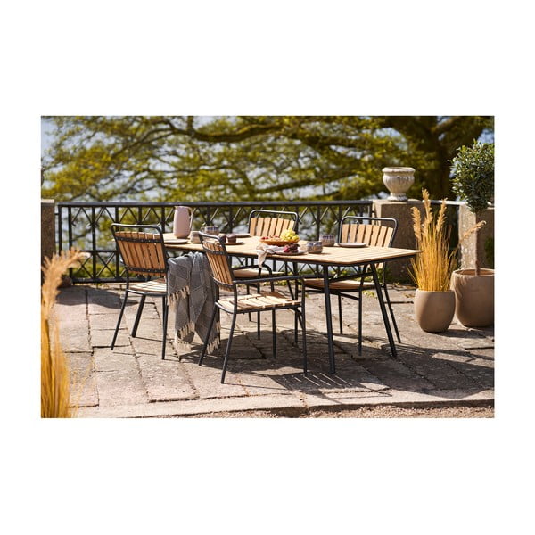 Modrá deka z recyklované bavlny 130x180 cm Izmir – House Nordic-image-2