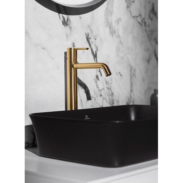 Leskle černé keramické umyvadlo 55x38 cm Ipalyss – Ideal Standard-image-1