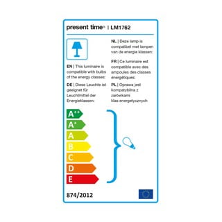 Černá stolní lampa Leitmotiv Bonnet