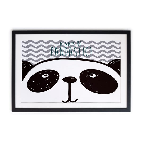 Obraz v rámu Little Nice Things Pandastic, 50 x 40 cm