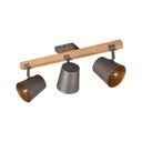 Bodové svítidlo v tmavě šedo-přírodní barvě 14x54 cm Bell – Trio