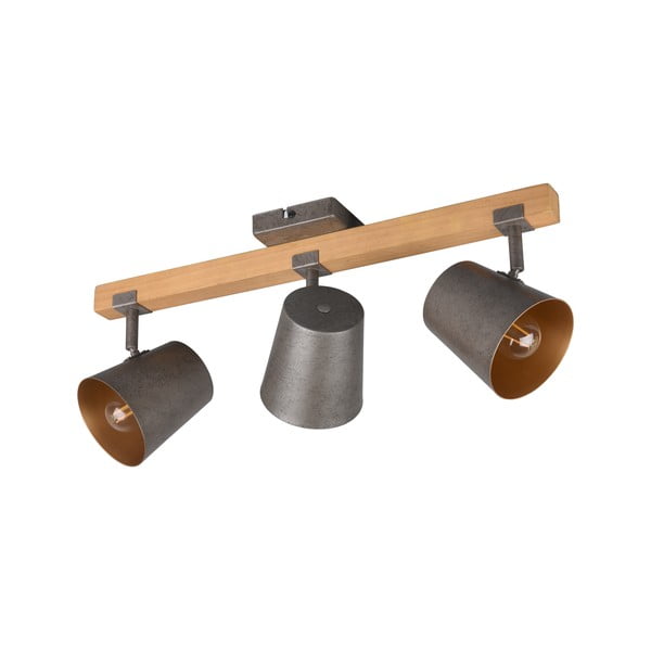 Bodové svítidlo v tmavě šedo-přírodní barvě 14x54 cm Bell – Trio
