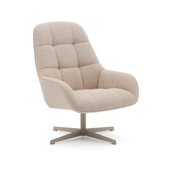 Béžové otočné křeslo Jaspe – Kave Home