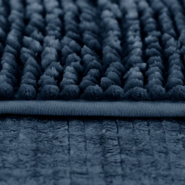 Tmavě modrá koupelnová předložka 70x120 cm Bati – Restilo-image-3