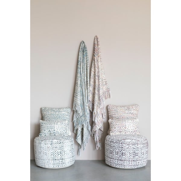 Barevný polštář White Label Liv Blue, 30 x 50 cm-image-2