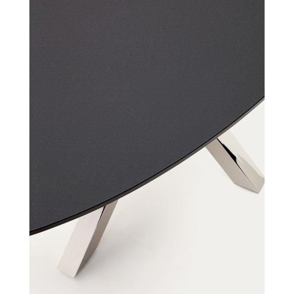 Jídelní stůl se skleněnou deskou 100x200 cm Argo – Kave Home-image-3