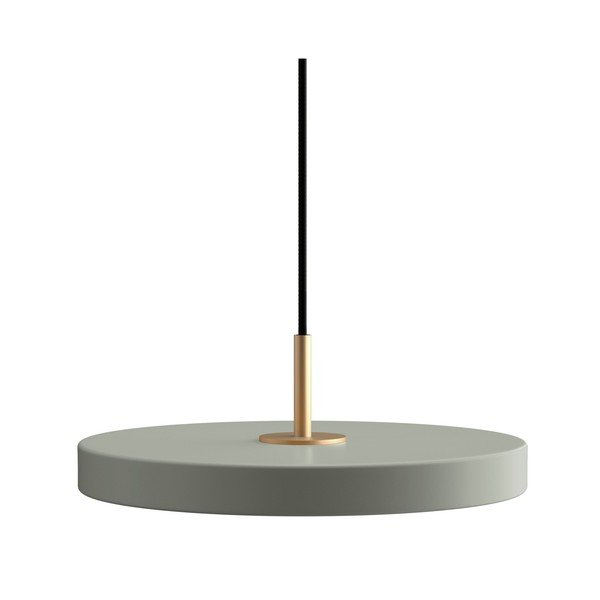 Šalvějově zelené kovové LED stmívatelné závěsné svítidlo s kovovým stínidlem ø 31 cm Asteria Plus – UMAGE