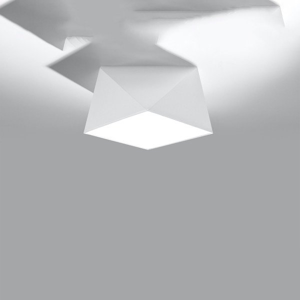 Bílé stropní svítidlo 25x25 cm Koma – Sollux-image-2