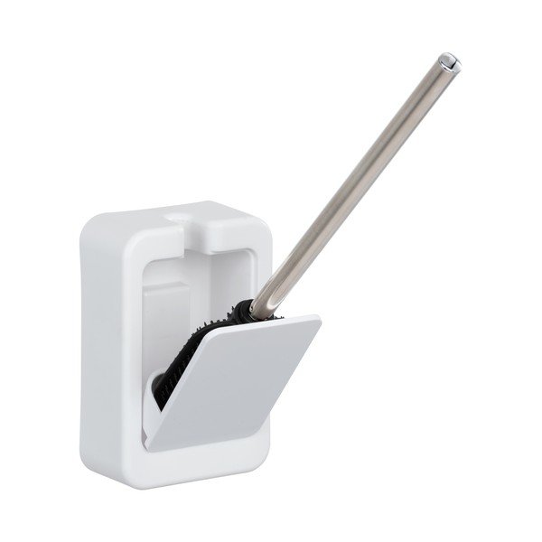 Bílý nástěnný WC kartáč Wenko Osimo-image-1