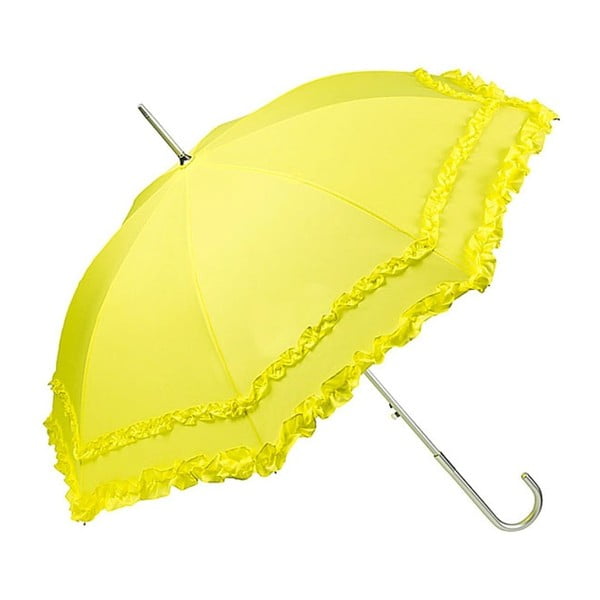 Žlutý holový deštník Von Lilienfeld Plain Mary, ø 90 cm
