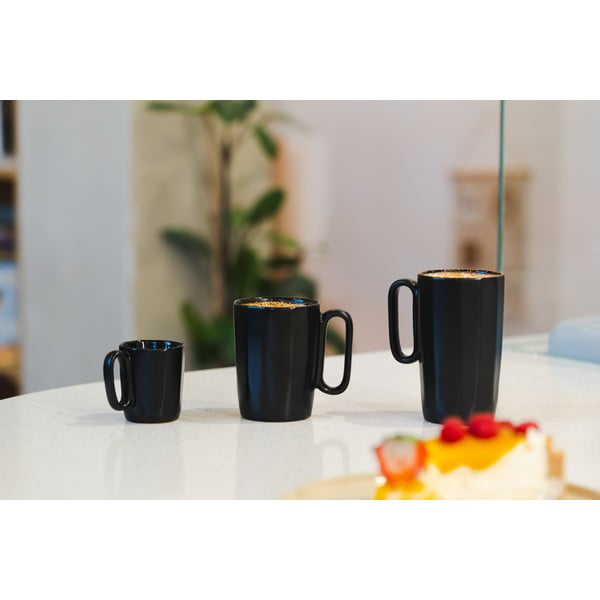 Černé hrnky z kameniny v sadě 2 ks 250 ml Fuori – Vialli Design-image-1