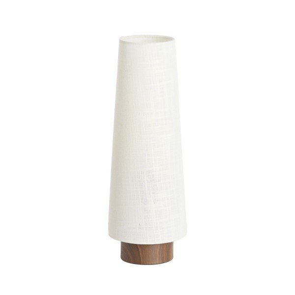 Krémová kovová stolní lampa s textilním stínidlem (výška 42 cm) Howie – Light & Living