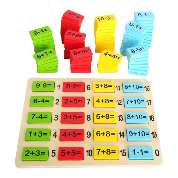 Dětská dřevěná výuková pomůcka pro matematiku Legler Number Fun