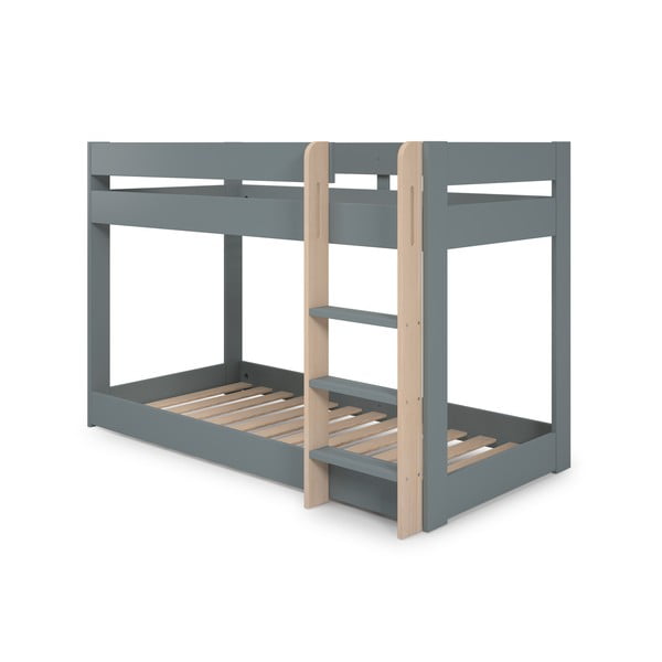 Patrová dětská postel šedozelená s roštem 90x190 cm Angel – Marckeric-image-2