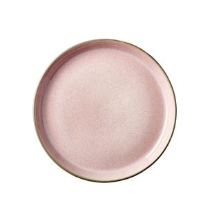 Růžový kameninový talíř Bitz Mensa, ø 17 cm