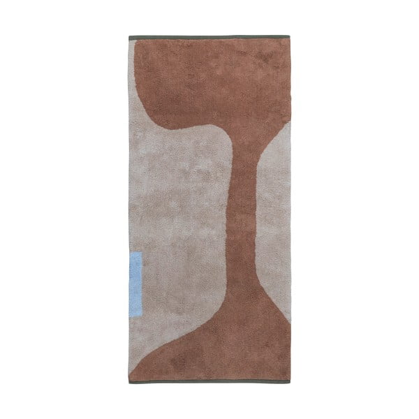 Pratelný bavlněný běhoun v cihlové a béžové barvě 70x150 cm Figura – Mette Ditmer Denmark